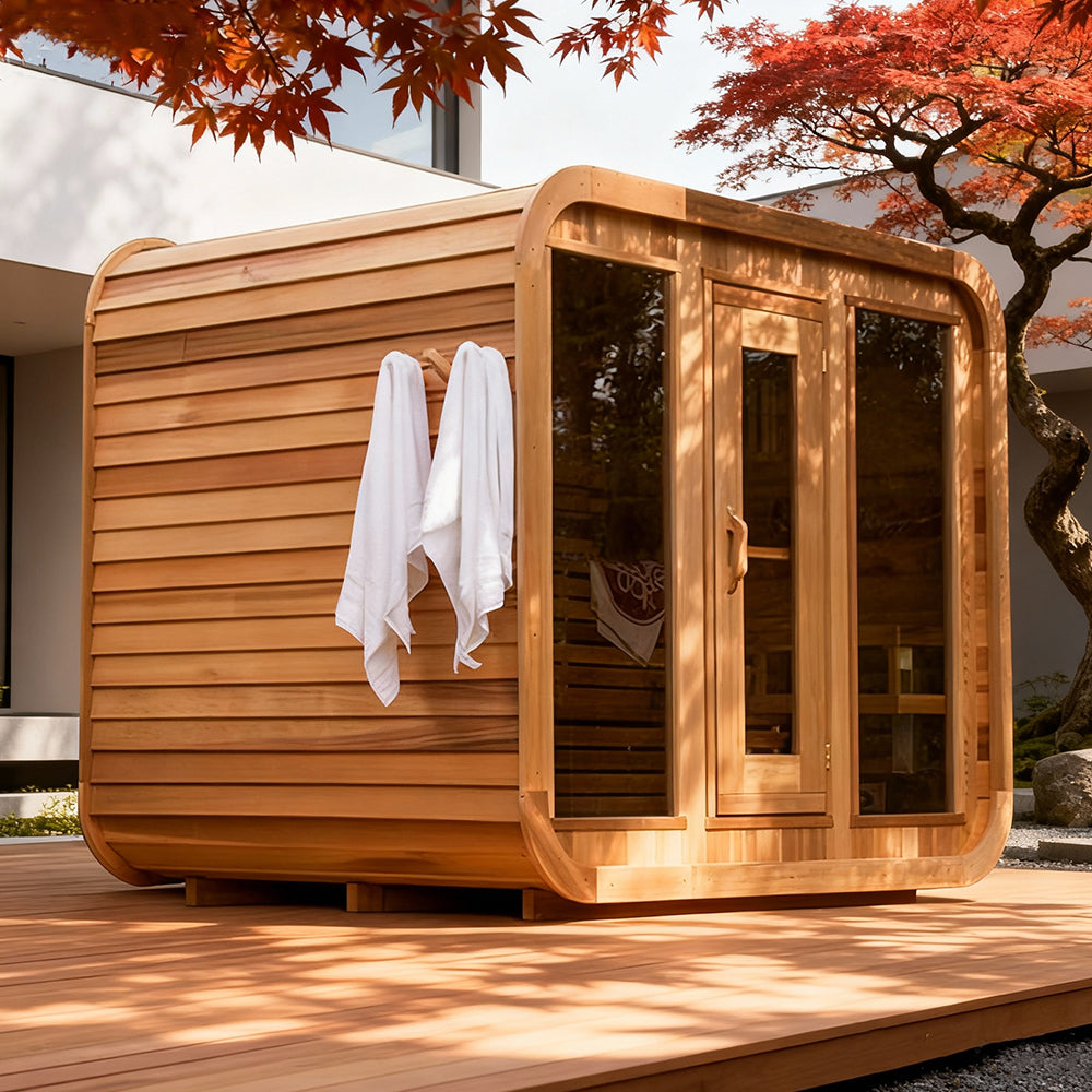 OS-CALDERA CORE 4 | Saunasnet® 4-8 Person Outdoor Steam Sauna