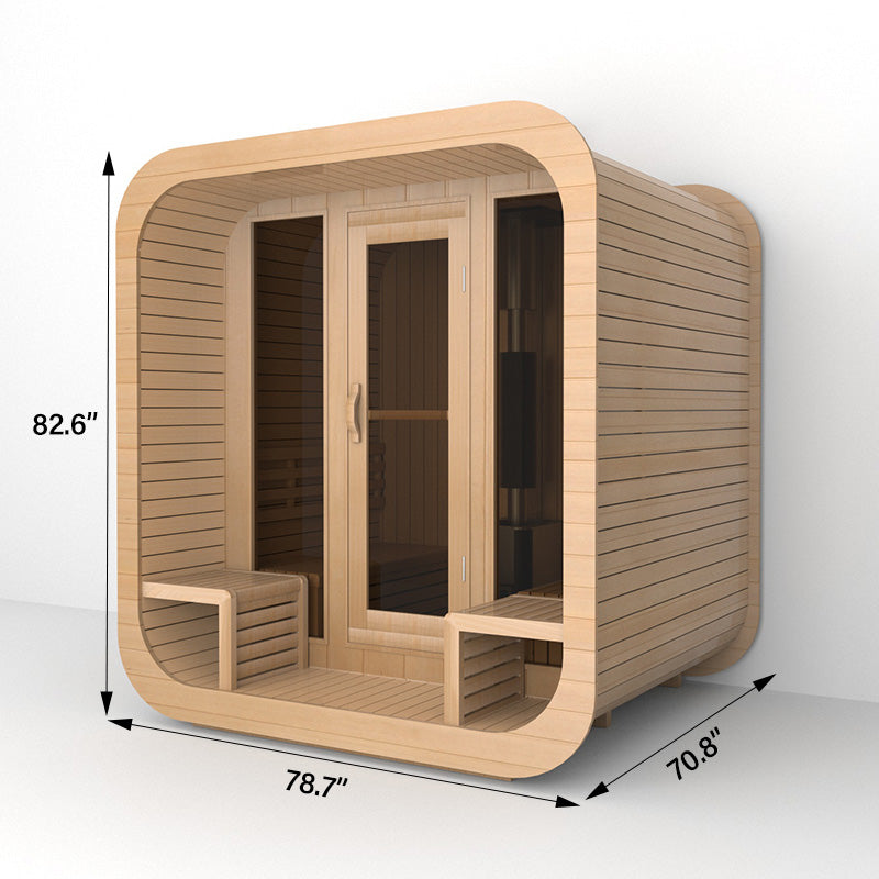 OS-CALDERA CORE 4 | Saunasnet® 4-8 Person Outdoor Steam Sauna