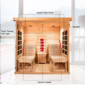 IR-NOVA CORE 2  |  Saunasnet® 2-Person Indoor Infrared Sauna （Estimated delivery: 1–2 weeks）