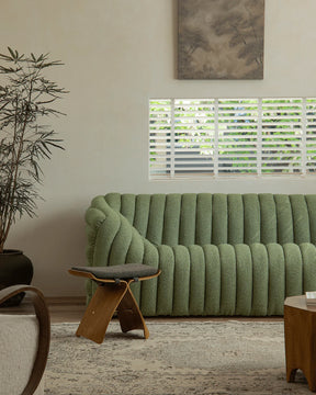 Haiku Stool | Butterfly Silhouette Japanese Modern Wooden Stool