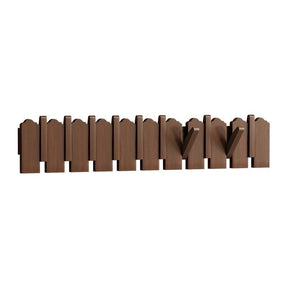 Modern Folding Wooden Wall Hook Rack (3–12 Hooks)