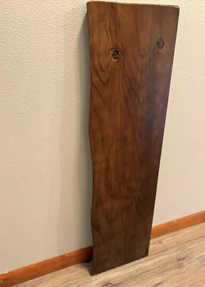Live Edge Floating Wood Shelf – Rustic Natural Solid Wood Wall Shelf