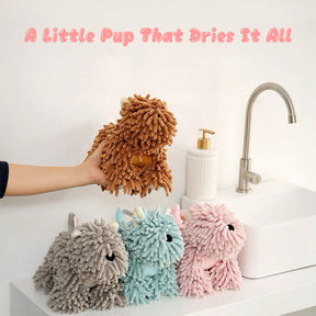 Puppy Plush Hand Towel