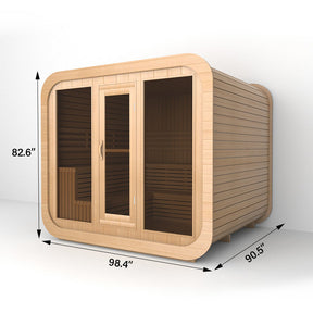 OS-CALDERA CORE 4 | Saunasnet® 4-8 Person Outdoor Steam Sauna