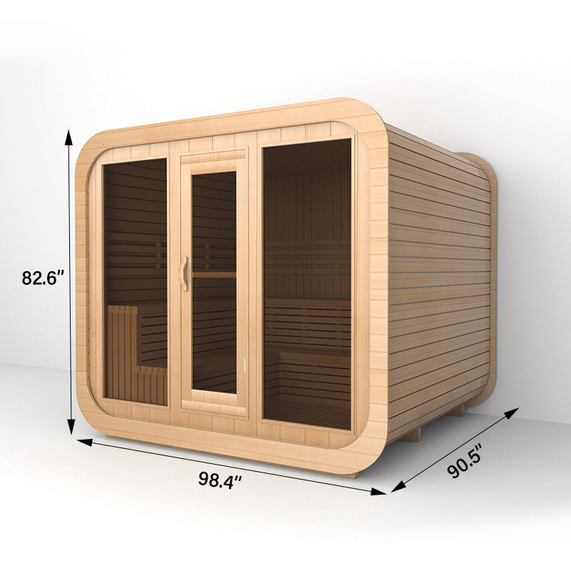 OS-CALDERA CORE 4 | Saunasnet® 4-8 Person Outdoor Steam Sauna