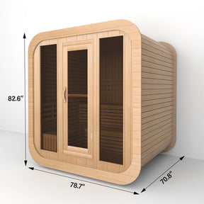 OS-CALDERA CORE 4 | Saunasnet® 4-8 Person Outdoor Steam Sauna