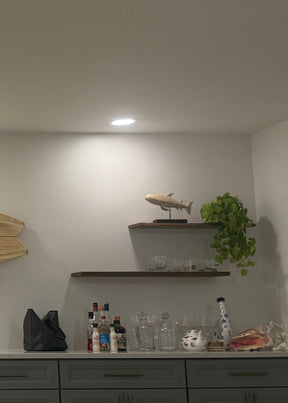 Live Edge Floating Wood Shelf – Rustic Natural Solid Wood Wall Shelf