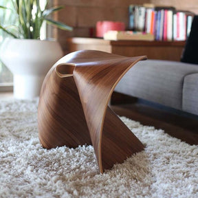 Origami Arc Modern Sculptural Stool – Minimalist Design Seating