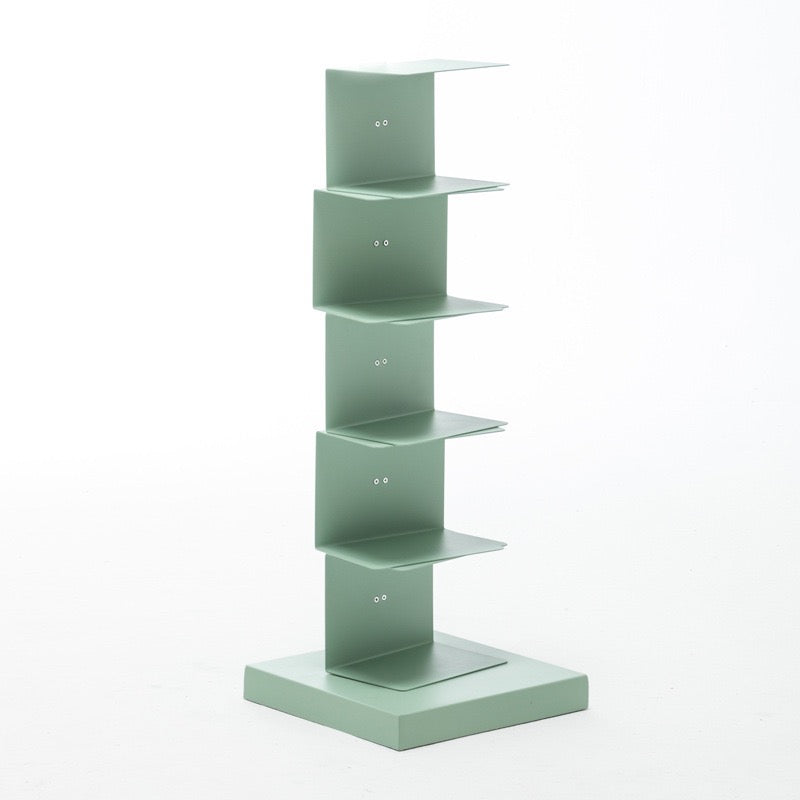 Floating Bookshelf - Vertical Storage | Space-Saving Metal Bookcase for Home & Office
