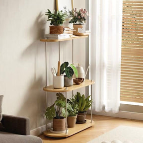 Eden Tiered Rolling Plant Stand | 3-Tier Multi-Functional Display Cart