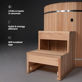 Cedar Barrel Cold Plunge + Solis Traditional Sauna (6)