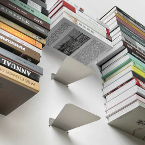 Minimalist Floating Bookshelf – Invisible Wall-Mounted Storage for Books & Decor Set of 3
