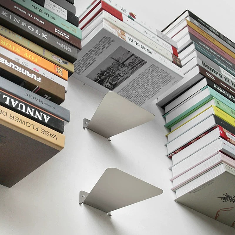 Minimalist Floating Bookshelf – Invisible Wall-Mounted Storage for Books & Decor Set of 3