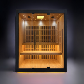 Stealth Cedar Plunge + Forge Full Spectrum Infrared + Red light Sauna (3-4 person)
