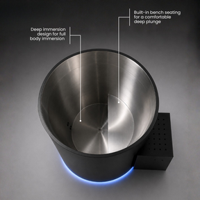Stealth Luxe Barrel Cold Plunge + 1HP Chiller/Heater