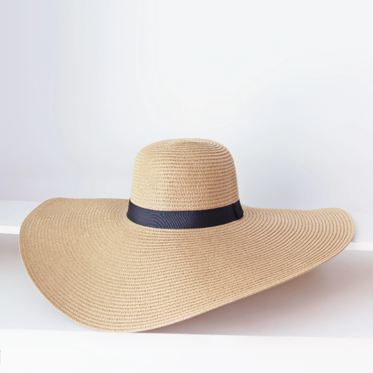 Audrey Hepburn Inspired Oversized Floppy Straw Hat
