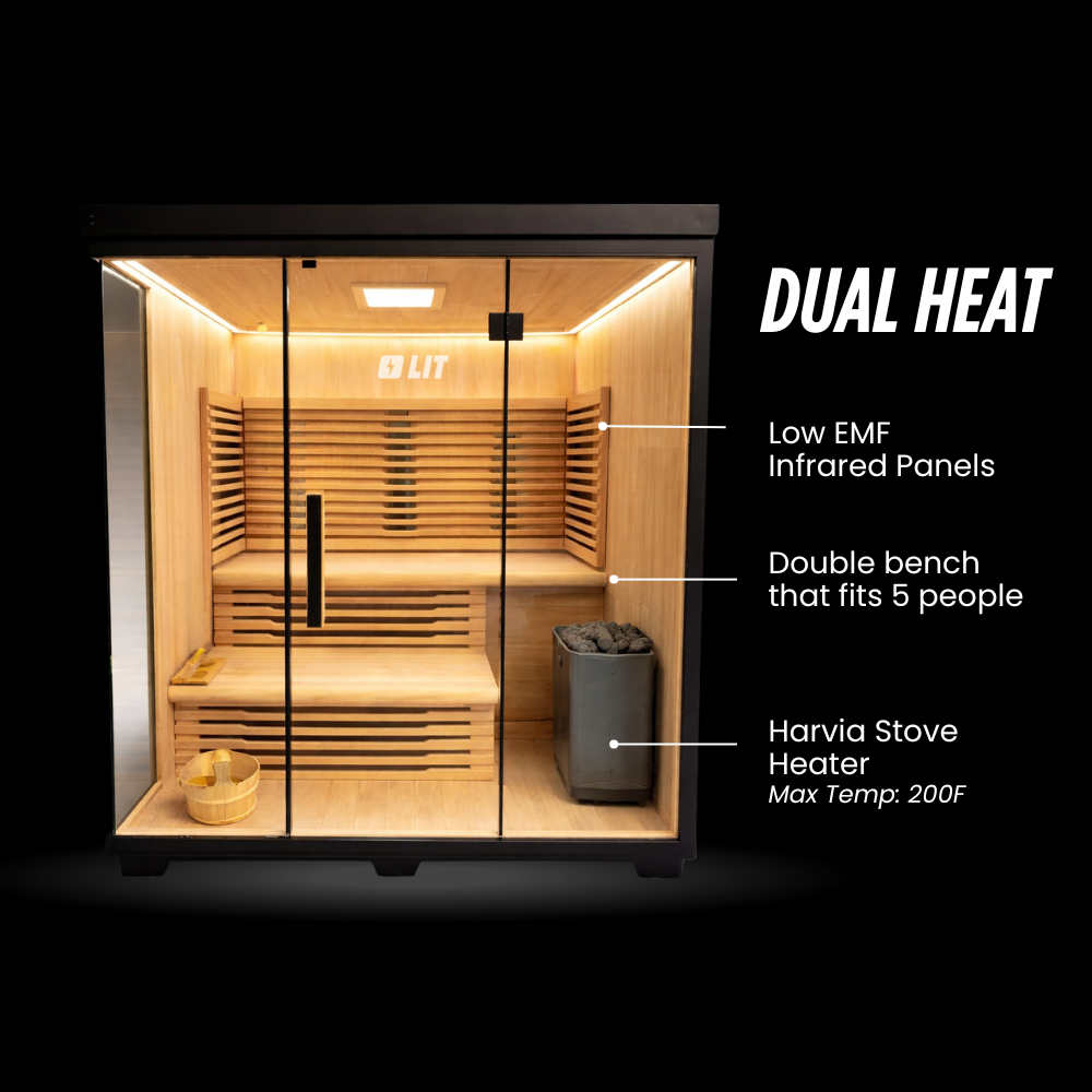Stealth Black XL Plunge  + Titan Sauna Bundle (4-5)