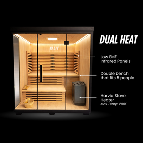 Stealth Cedar XL Plunge + Titan Sauna Bundle (4-5)