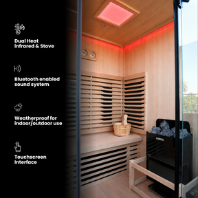 Stealth Cedar Plunge + Titan Sauna Bundle (2)