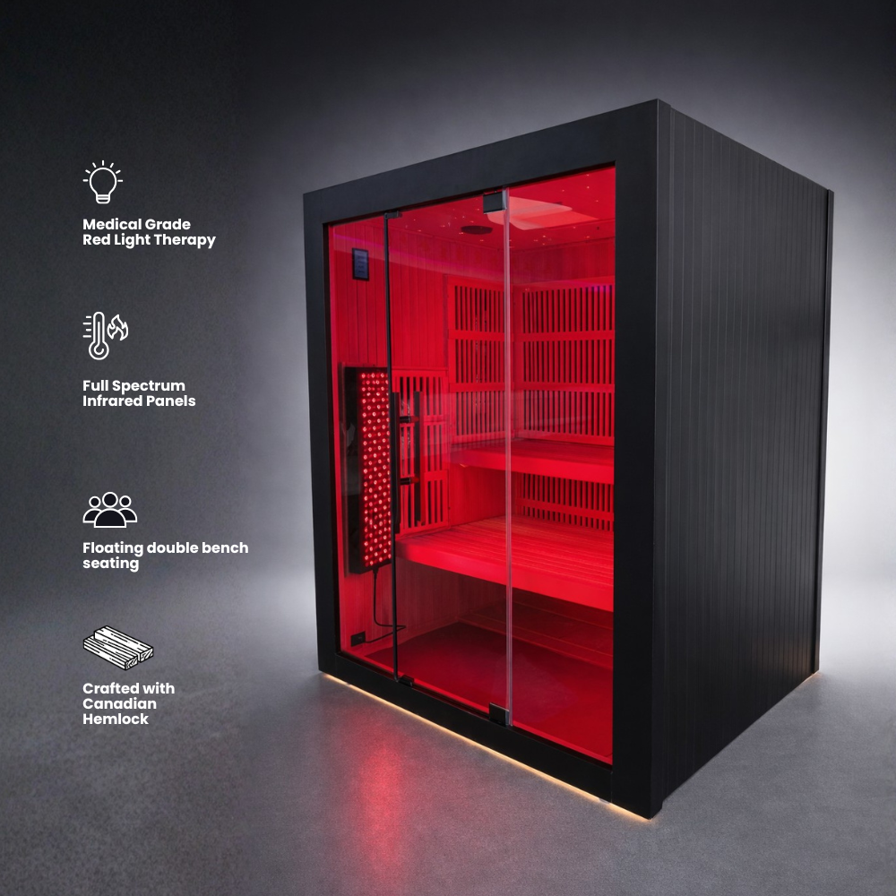 Forge Full Spectrum Infrared + Red light Sauna (3-4 person)