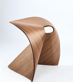 Origami Arc Modern Sculptural Stool – Minimalist Design Seating