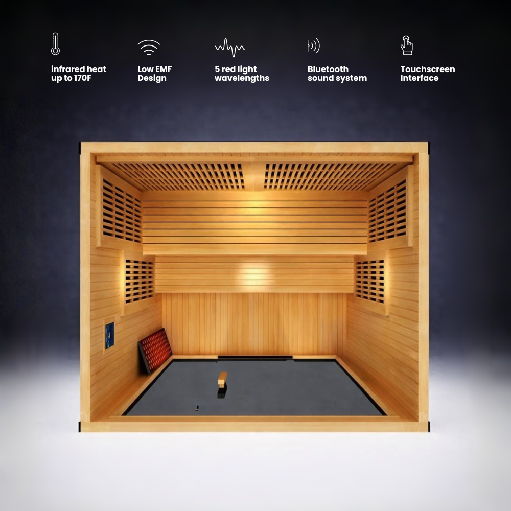 Forge Full Spectrum Infrared + Red light Sauna (3-4 person)