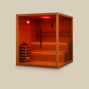 Cedar Barrel Cold Plunge + Solis Traditional Sauna (6)