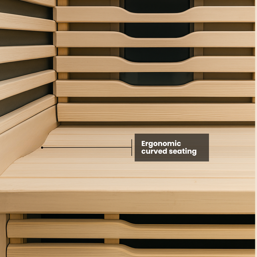 Titan — Hybrid Infrared & Traditional Sauna (2 Person)