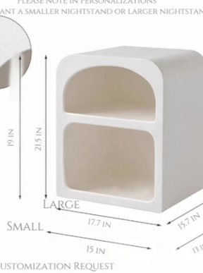 Boho Modern Side Tables with Open Storage Night Stands